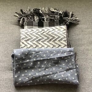 Bundle three summer scarves for $22